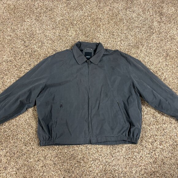 London Fog Mens Gray Front Zip Jacket - Men's Size 3X - 1844 - Picture 1 of 4